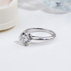 2ct Lab-Grown Diamond Solitaire Ring in 18K White Gold