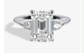 Custom Ring Deposit - 3ct Emerald Diamond Ring