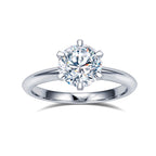 2ct Lab-Grown Diamond Solitaire Ring in 18K White Gold